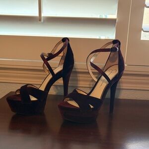 Jessica Simpson Dark Red {burgundy} ~Velvet Heels